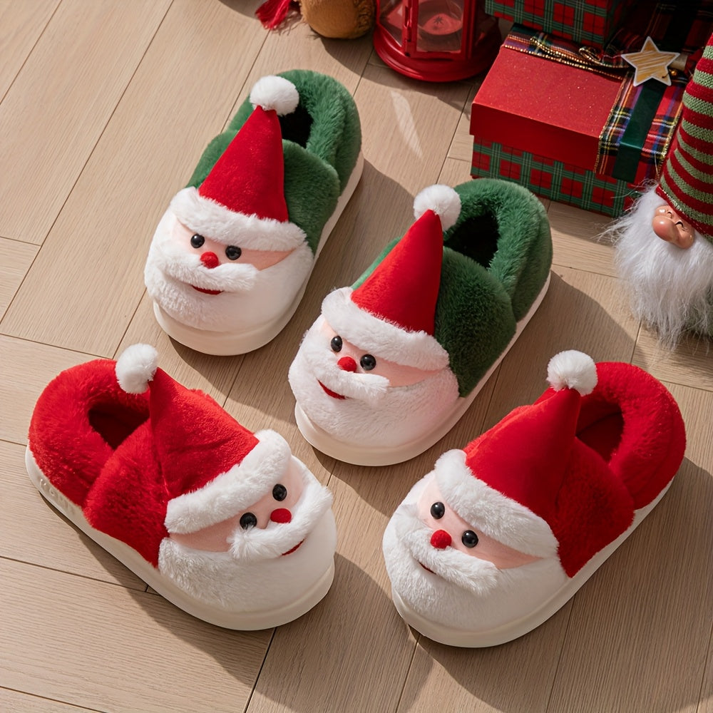 Świąteczne Kapcie z Mikołajem