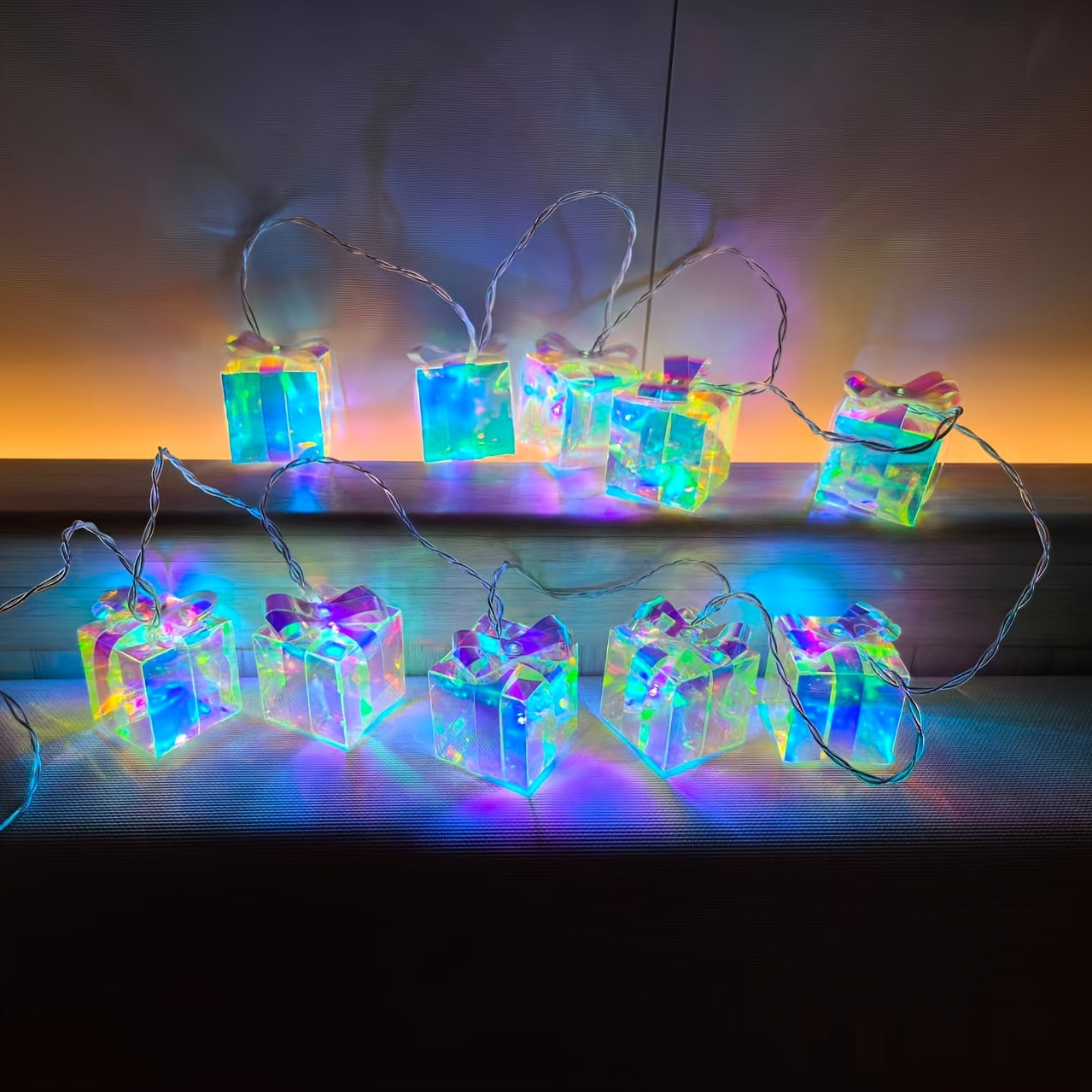 Lampki świąteczne - prezenty