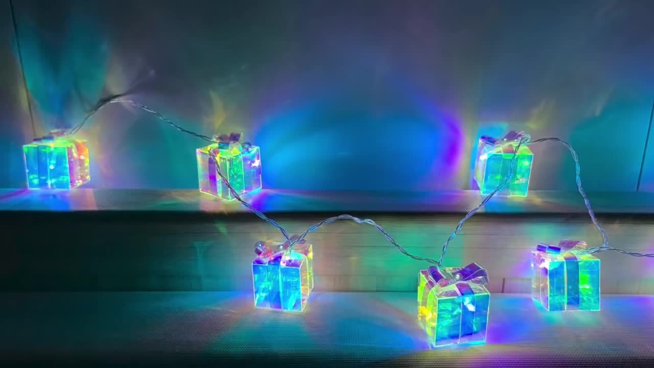 Lampki świąteczne - prezenty